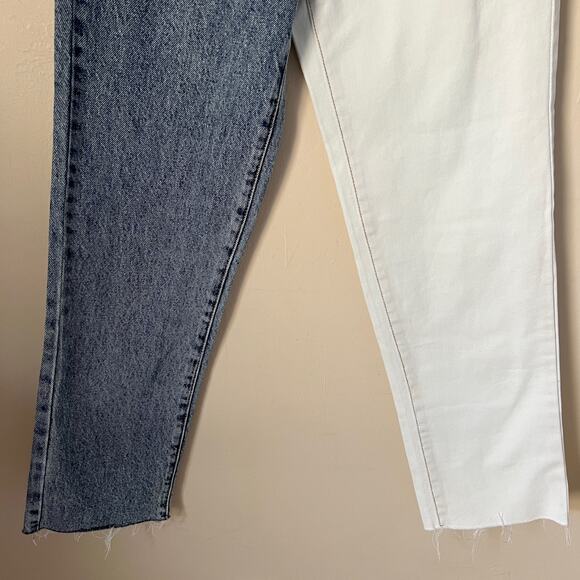 NWOT Pacsun Two Tone High Rise Straight Jeans Size 24 - Picture 4 of 8